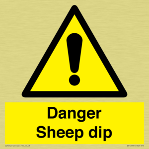 Danger Sheep dip